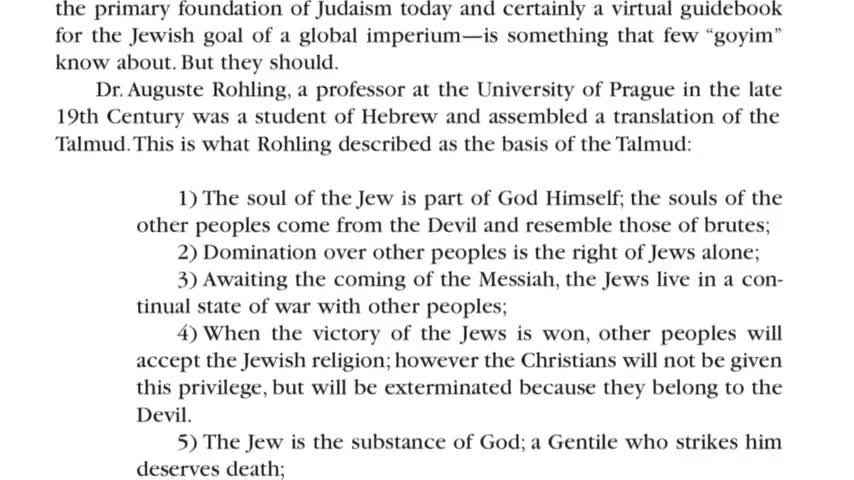 TALMUD : L’Origine Du N.O.M