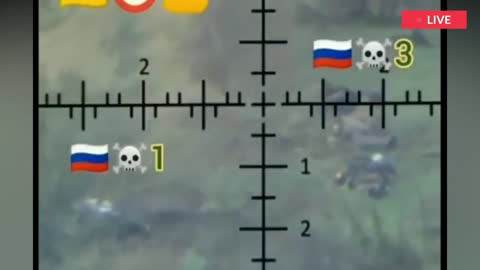 Ukranian sniper takes out 4 russian troops