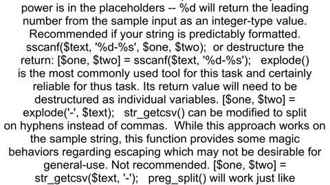 Split string with delimiting character into two variables