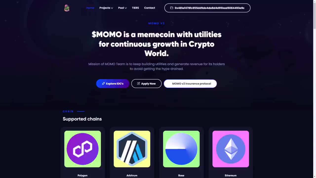 $MOMO is a memecoin with utilities for continuous growth in Crypto World©