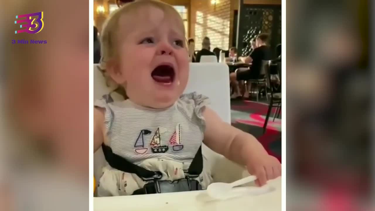 Adorable Baby Stops Crying On Seeing Food