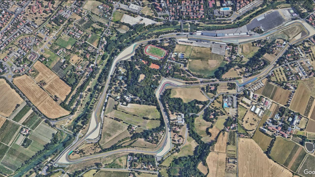 Imola F1 circuit lap