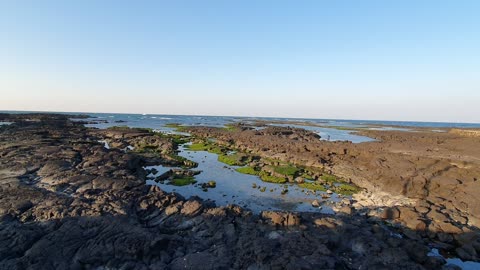 Beautiful korean jeju island sea