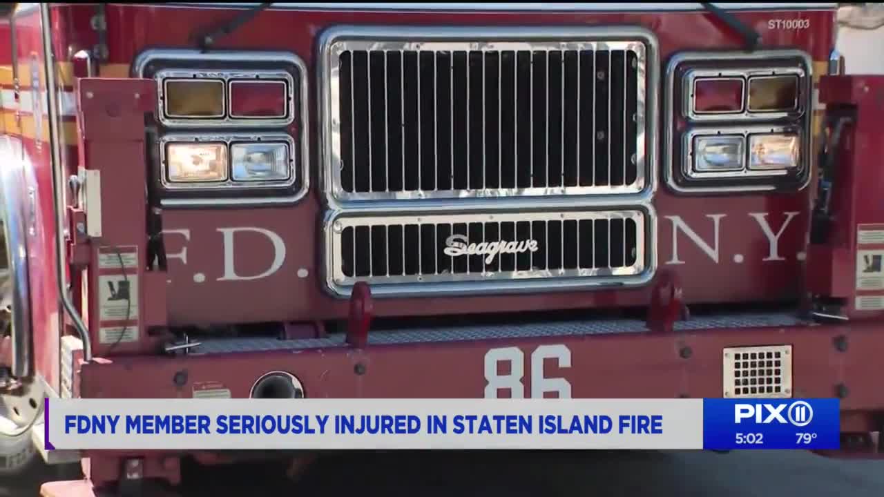 FDNY firefighter seriously injured in Staten Island house fire