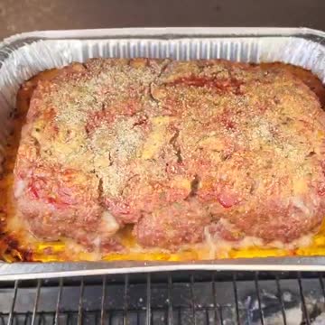 Meatloaf Slow Cooked On Our Charcoal BBQ, Mmmmmmm