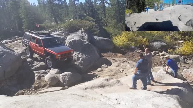 Almost tip over at Slickrock trail in northern California