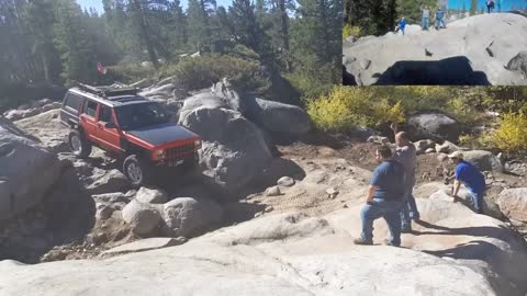 Almost tip over at Slickrock trail in northern California