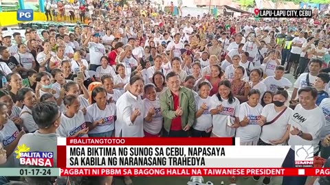 Mga biktima ng sunog sa Cebu, napasaya sa kabila ng naranasang trahedya