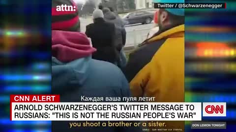 Arnold Schwarzenegger's direct appeal to Russian soldiers goes viral