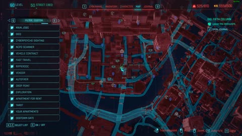 Cyberpunk 2077 - Objects Appear When Closing Map
