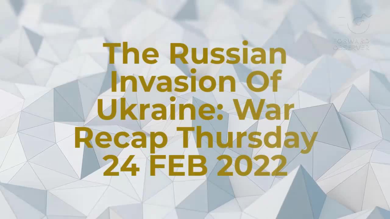WEEKLY SITUATIONAL AWARENESS ROUND -UP: WEEK 4 OF FEBRUARY 2022