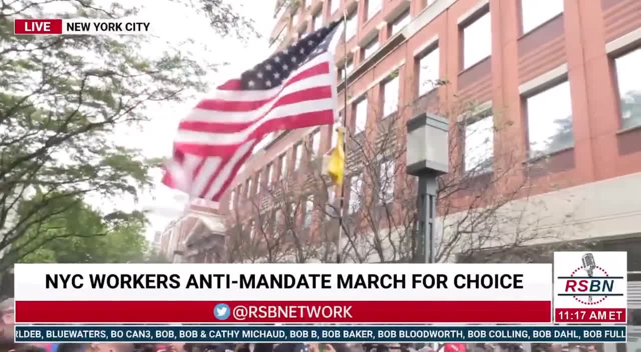 Anti-mandate protest & march in NYC