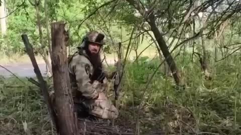 Chechen soldiers and Ukrainian bandits in the LPR