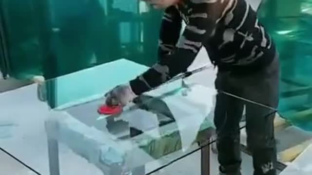 How to to make a round glass table- Amazing