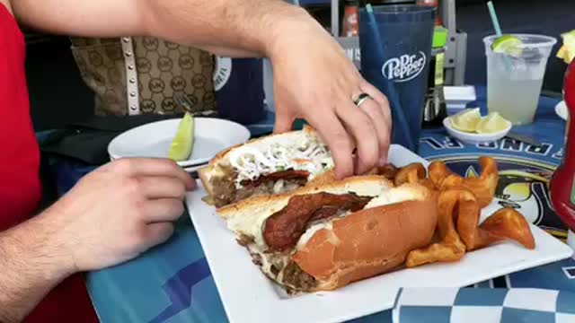 Nude Food Review - MASSIVE PHILLY CHEESE STEAK