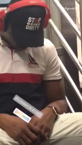 Stop being dirty hat man asleep