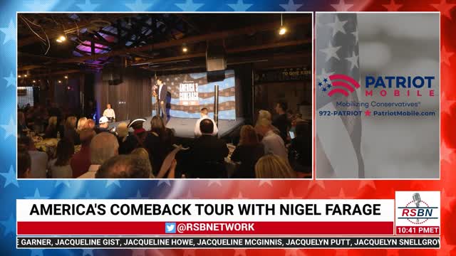 Nigel Farage - America's Comeback Tour 2021 in Phoenix, AZ 5/25/21