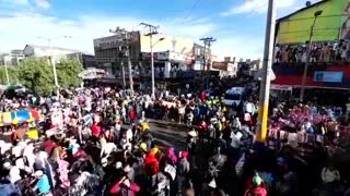 Aglomeración en Bogotá por Madrugon San Victorino