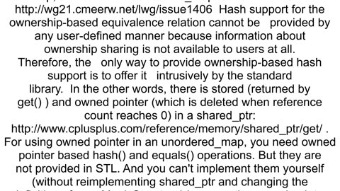 C11 unordered_set with stdowner_lesslike hashing