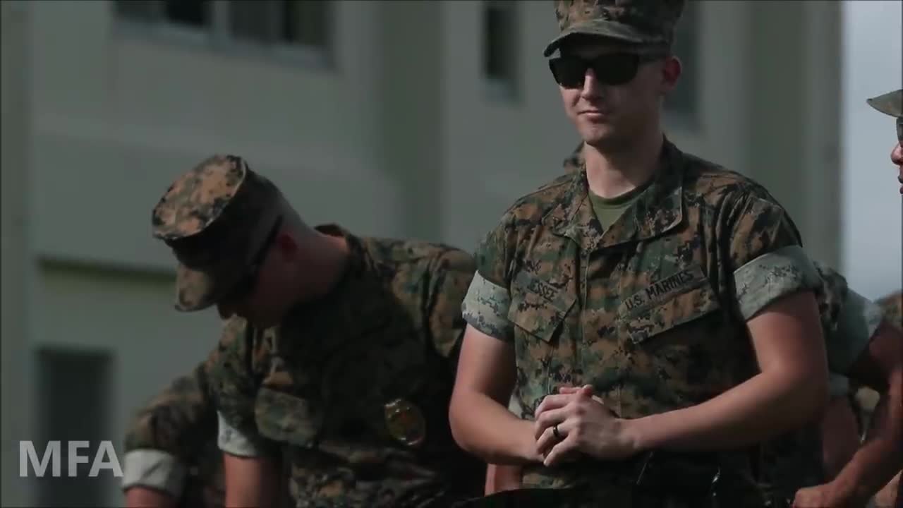 Marines Take Tazer Shot Like a Boss!