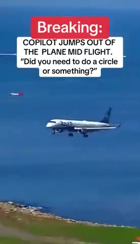 Co-pilot jumps out the back of a plane mid-flight