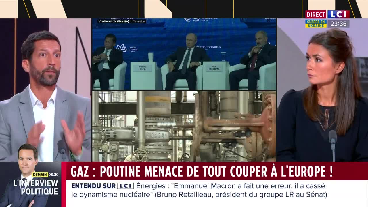 Gaz _ Poutine menace de tout couper à l'Europe !