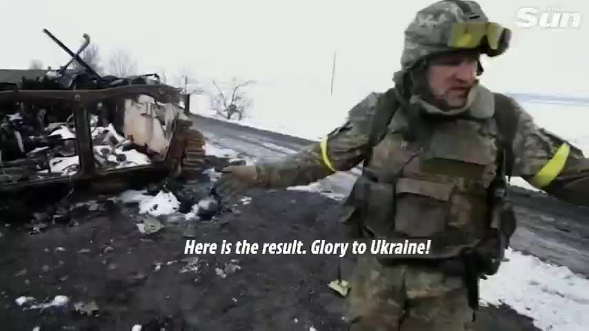 Russian military column in Ukraine's Sumy region