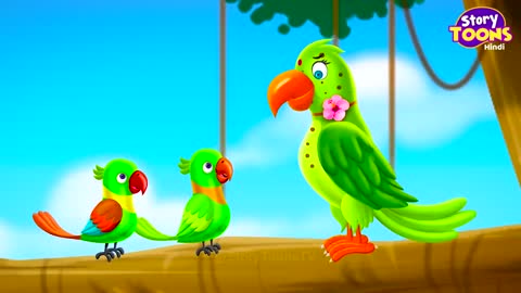 l Step Mother Parrot l Moral Story for Kids l StoryToons TVp16