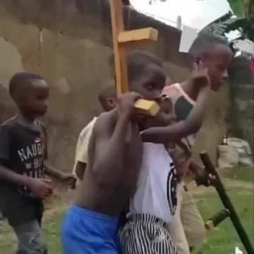 Ugandan Kids Reenact Trump Assassination Attempt