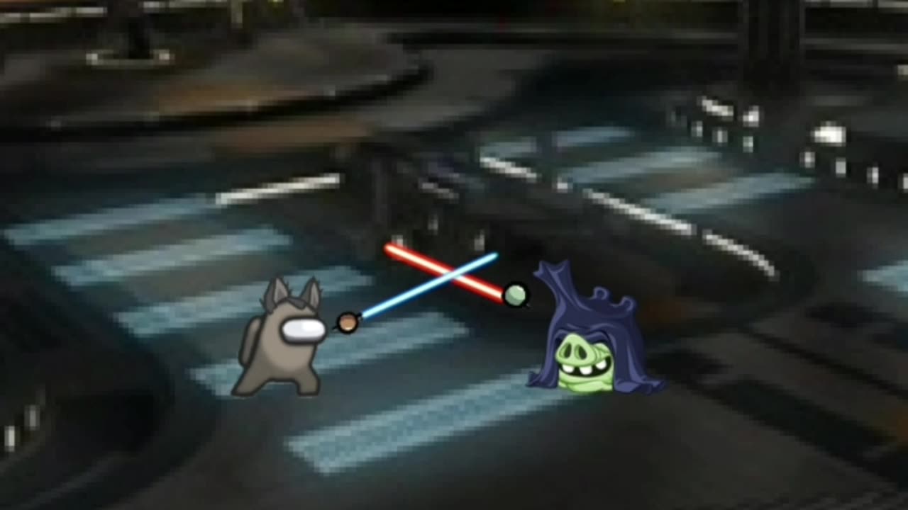 Vexst Jeffo Among Us vs Darth Sidious Angry Birds