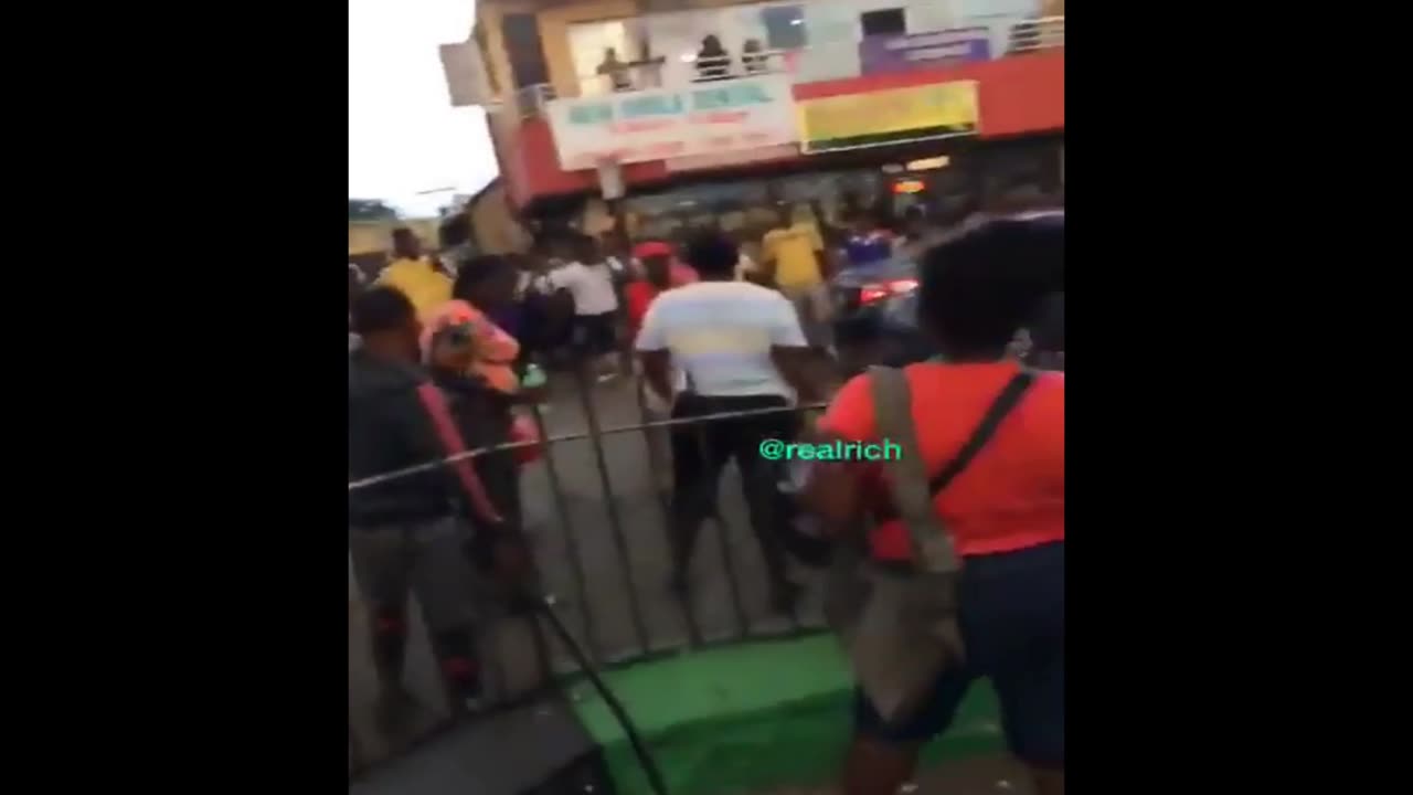 2 strong chicks fighiting