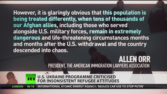 Gli USA danno priorità agli ucraini rispetto agli altri rifugiati.consentendo loro di aggirare le procedure di asilo che richiedono molto più tempo per le persone che arrivano da altre zone di conflitto.Tanto per un atteggiamento imparziale...