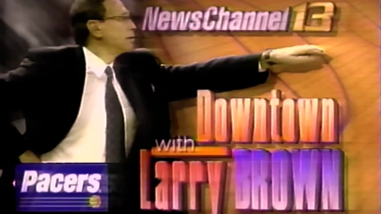 January 25, 1995 - WTHR Promo for 'Downtown with Larry Brown'