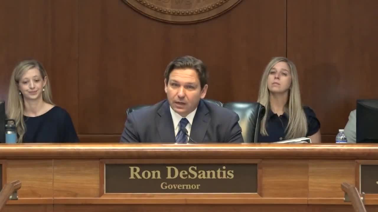 Governor DeSantis "World Economic Forum policies are dead on arrival" in Florida.