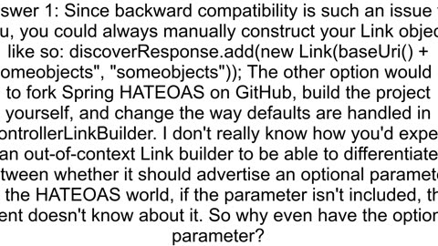 HATEOAS link to method with optional requestparams