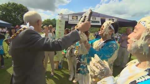 Japanese team takes World Custard Pie Throwing title