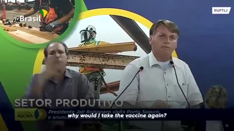 Bolsonaro drops several truth bombs about the Covid vaccine.