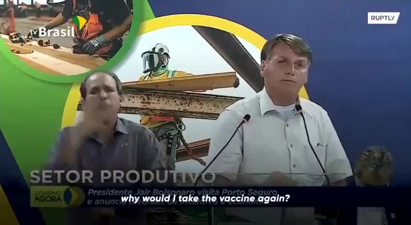 Bolsonaro drops several truth bombs about the Covid vaccine.