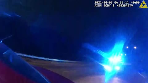 Incredible Moment Stationary Police Car Suddenly Smashes Into Cop Standing on Motorway