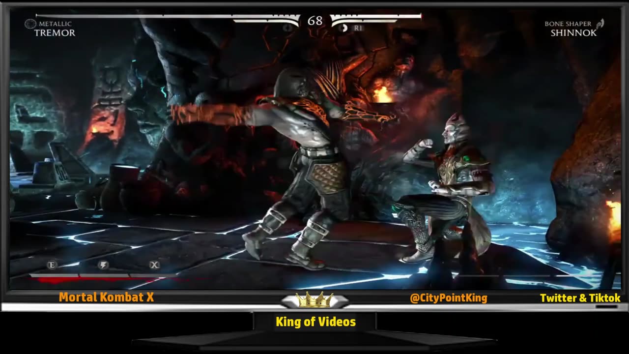 Mortal Kombat X - Metallic Tremor vs Bone Shaper Shinnok