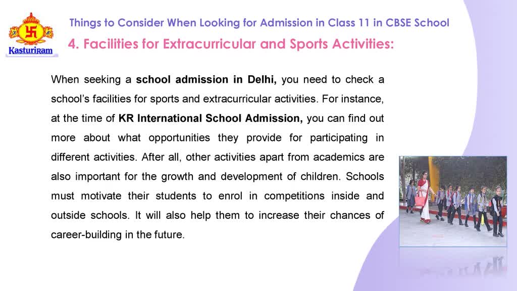 Things to Consider When Looking for Admission in Class 11 in CBSE School