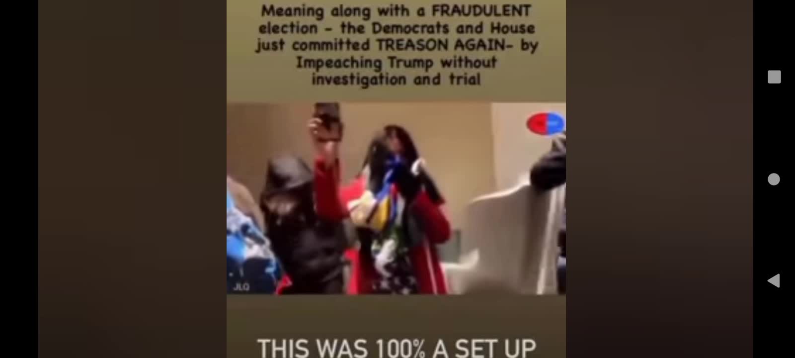 Antifa staged in a Capitol room receiving directions.