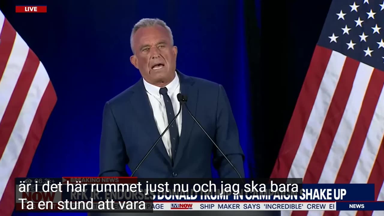 # 1097 - RFK Jr, hela talet igår. SVENSKTAXTAT.