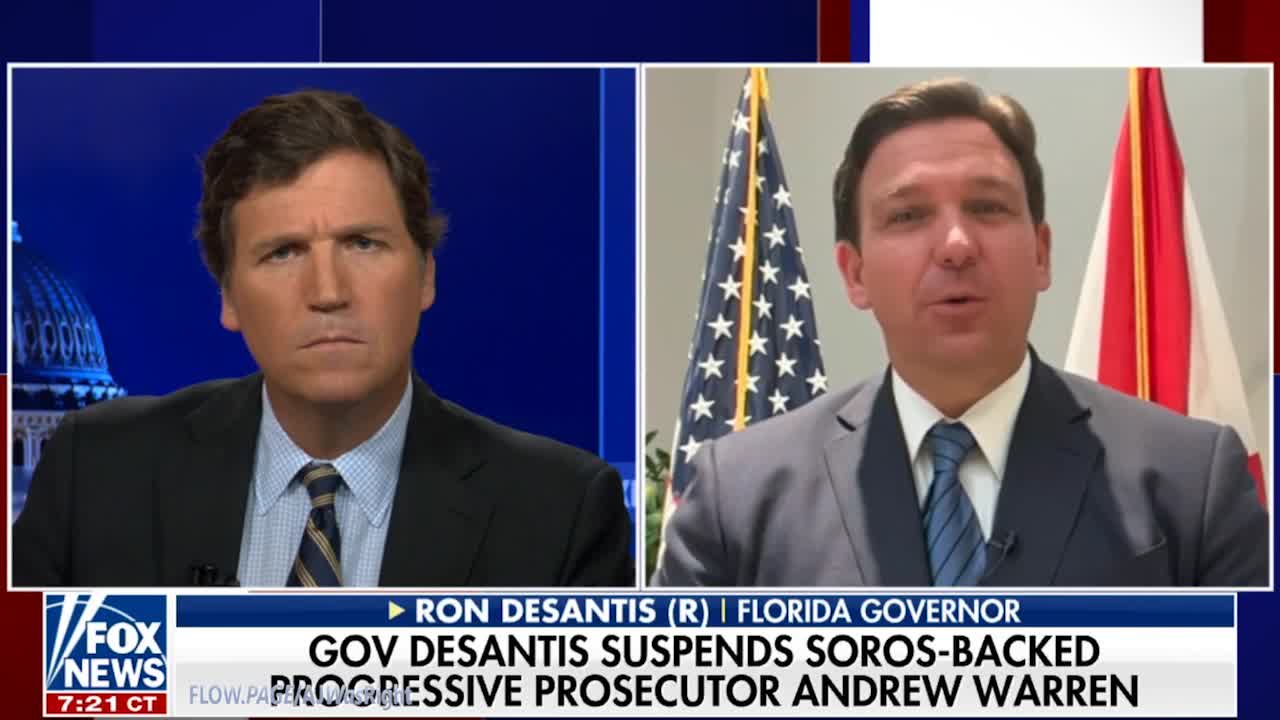 Tucker Carlson: DeSantis Stops Soros Prosecutor Part 2