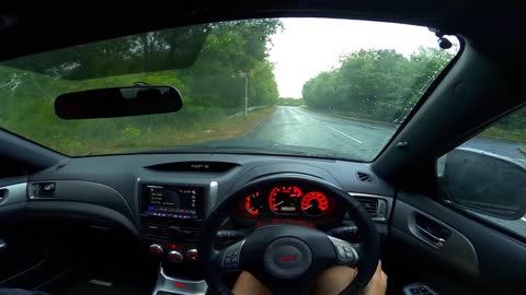 ASMR Driving Heavy Rain & Thunder Lightning - POV Subaru Drive, Rain, Indicators - EP1 Relax