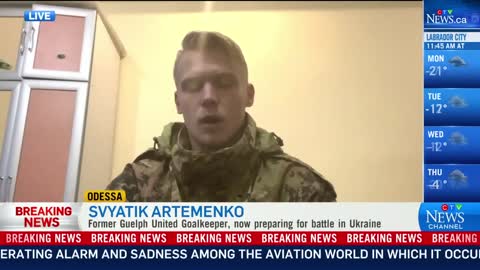 Canadian-Ukrainian returns home, preparing to defend country from Russia