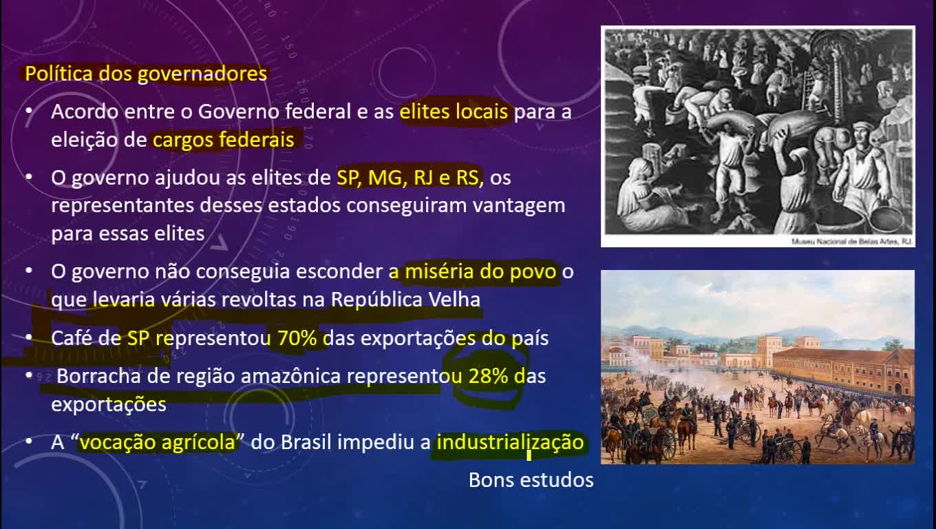 Aula sobre República Velha