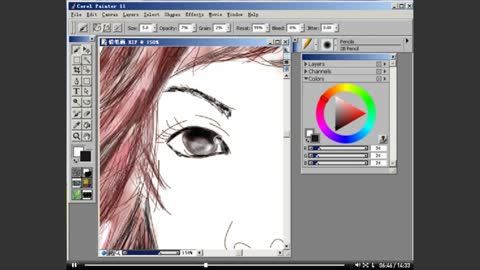 Outline The Girl's Pupils
