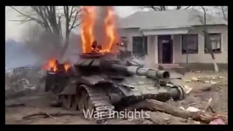 This Russian Tank Is On Fire Russia Ukraine War