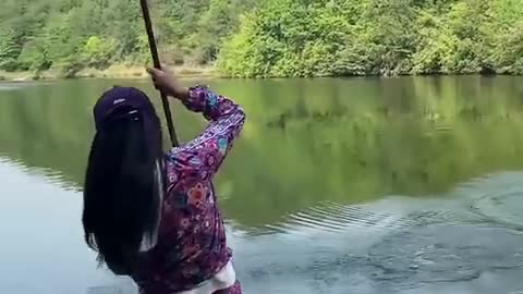 Amazing Rural Fishing Video 🐟 Best Asian Fishing Technique 🐟 #shorts